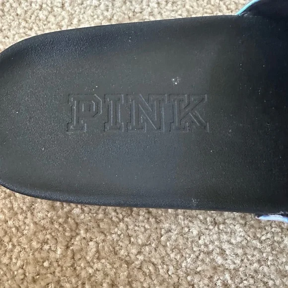 PINK Victoria's Secret Iridescent Black Sandals - Picture 3 of 6